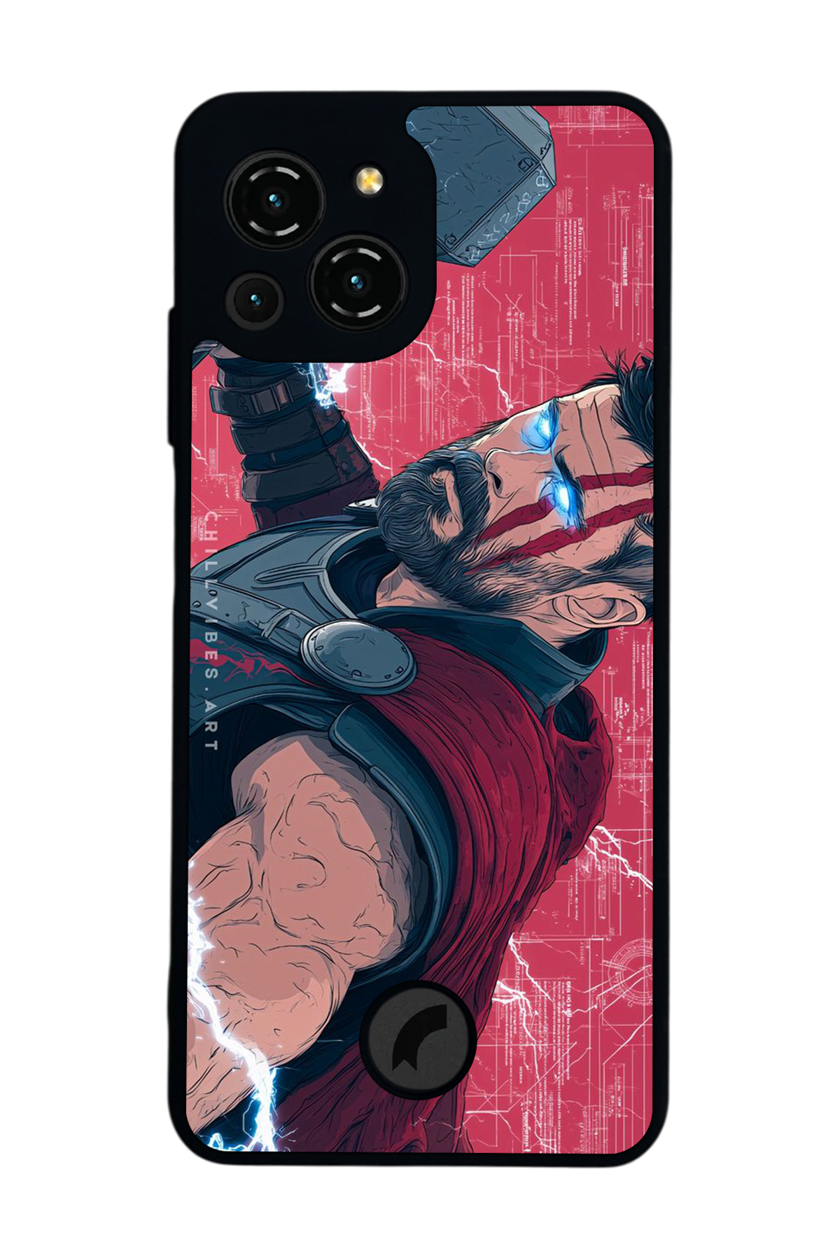 Reeder S23 Pro Max Uyumlu Thor Tasarımlı Glossy Premium Kılıf