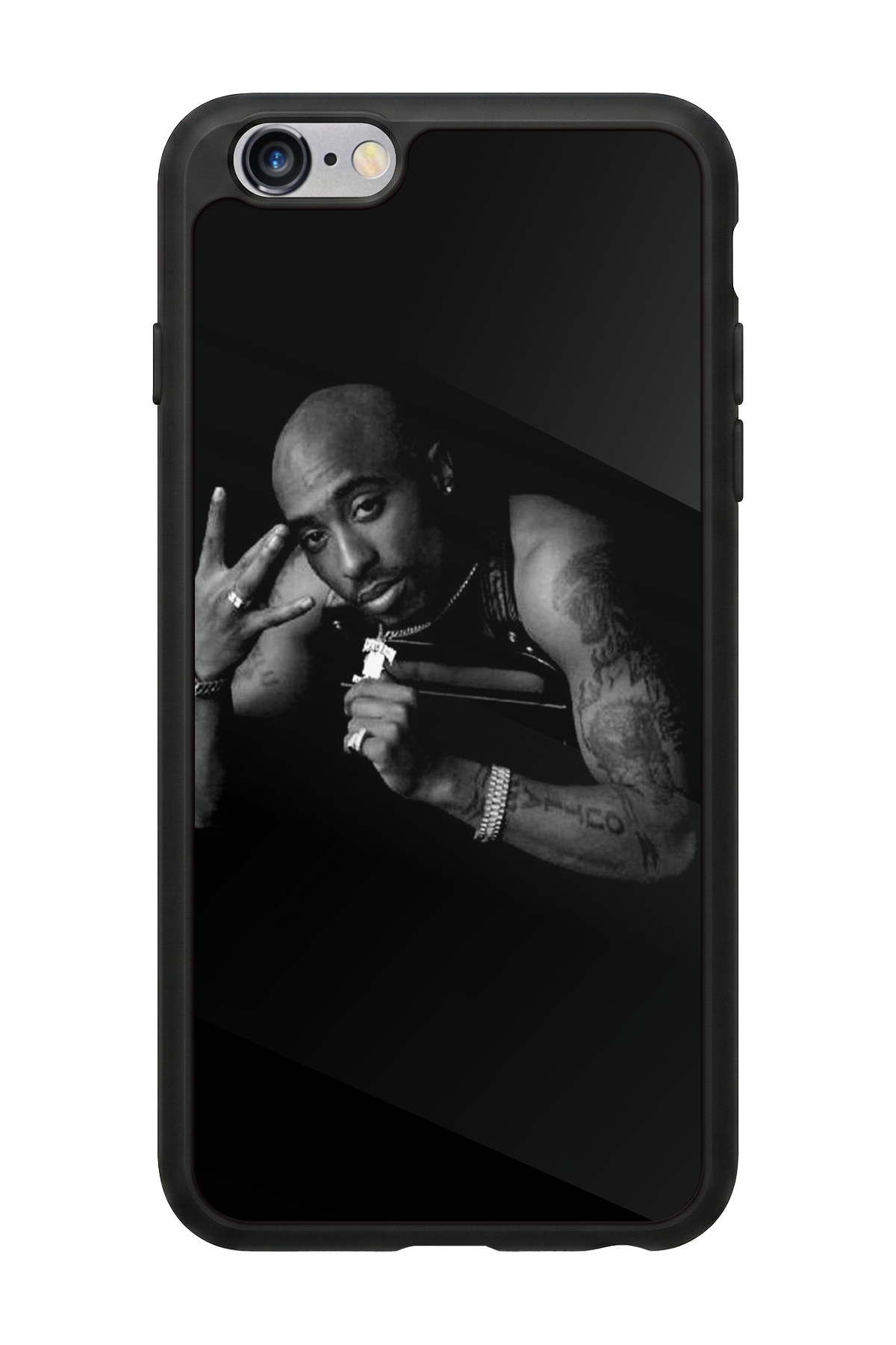 iPhone 6 Plus Uyumlu Tupac Tasarımlı Glossy Premium Kılıf