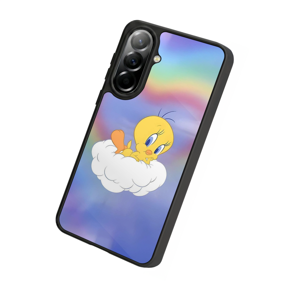 Samsung Galaxy A37 Uyumlu Tweety Tasarımlı Glossy Premium Kılıf