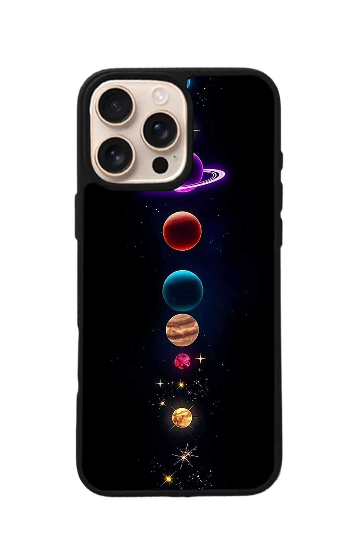 iPhone 15 Pro Uyumlu Uzay Tasarımlı Glossy Premium Kılıf
