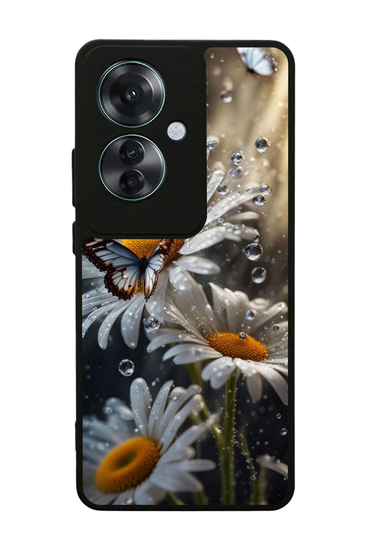 Oppo Reno 11F Uyumlu Cicek Tasarımlı Glossy Premium Kılıf