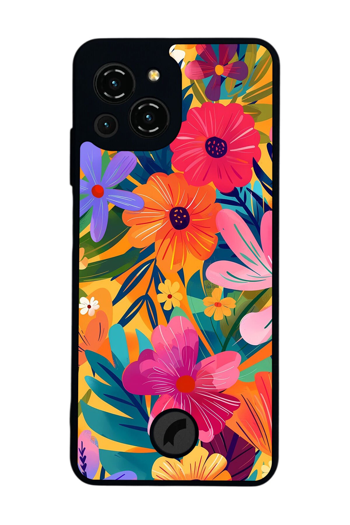 Reeder S23 Pro Max Uyumlu Floral Tasarımlı Glossy Premium Kılıf