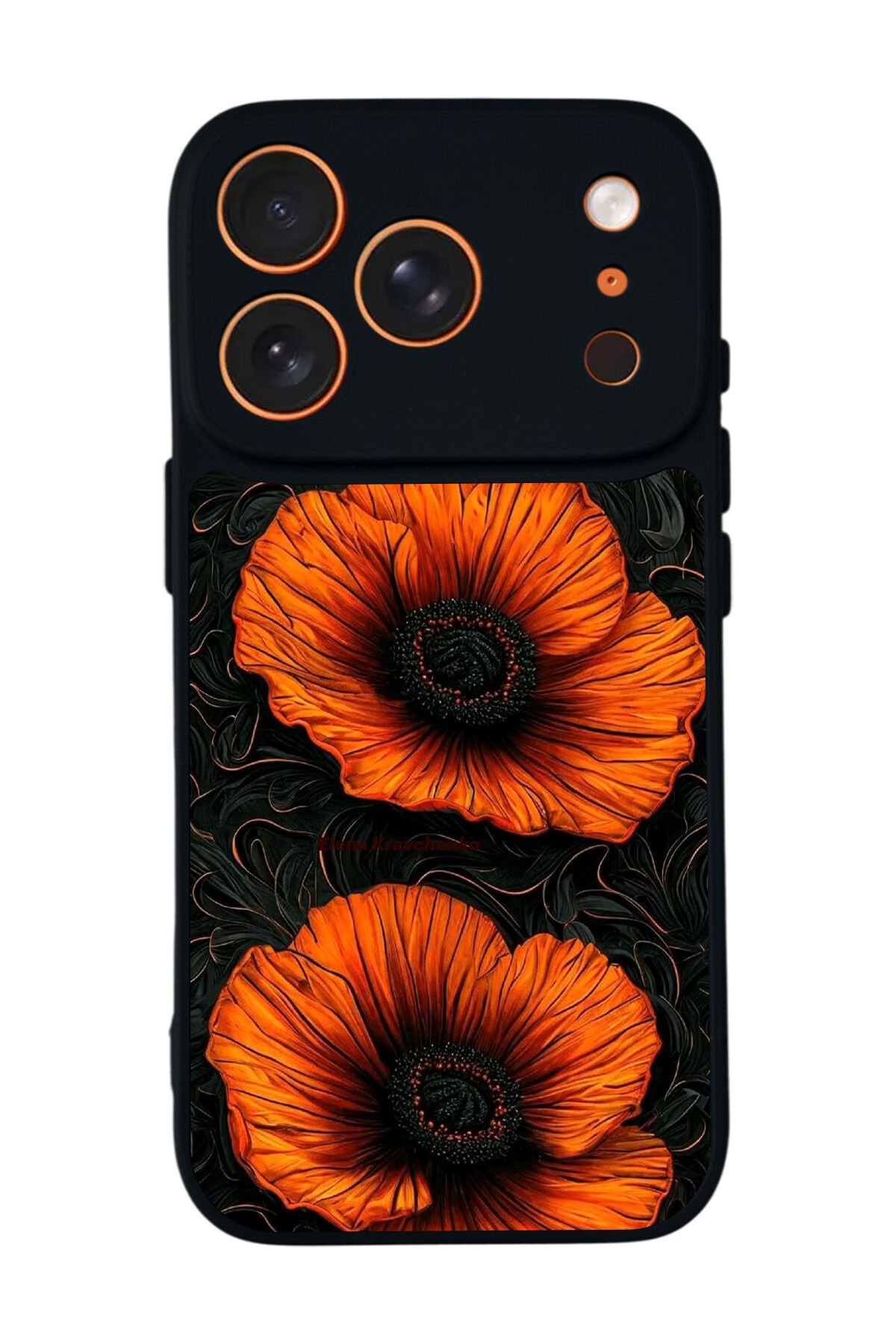 iPhone 17 Pro Uyumlu Botanik Tasarımlı Glossy Premium Kılıf