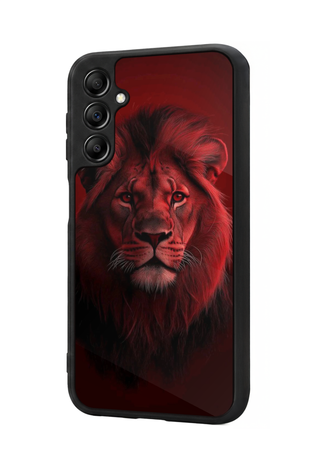 Samsung Galaxy A14 Uyumlu Aslan Tasarımlı Glossy Premium Kılıf