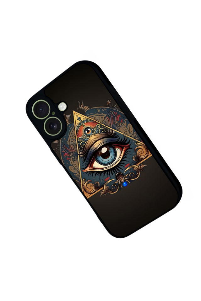 iPhone 17 Uyumlu Göz Tasarımlı Glossy Premium Kılıf