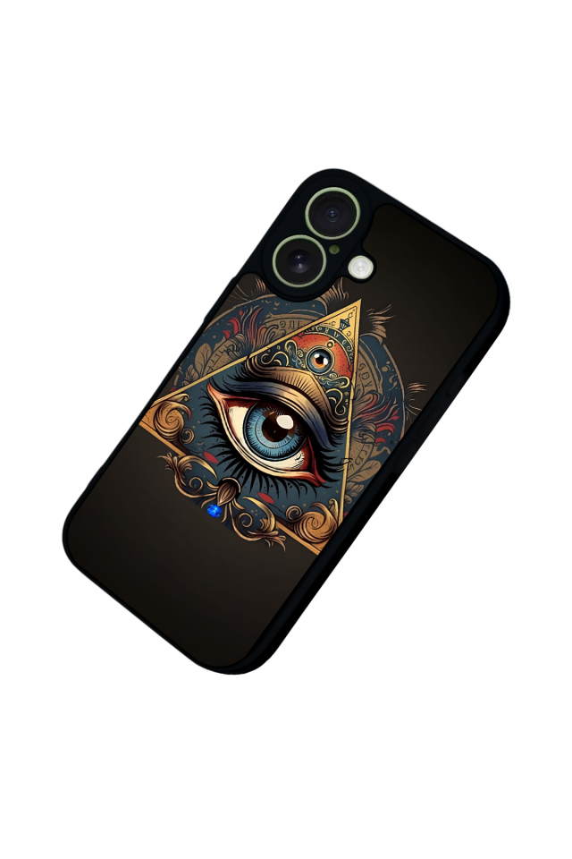 iPhone 17 Uyumlu Göz Tasarımlı Glossy Premium Kılıf