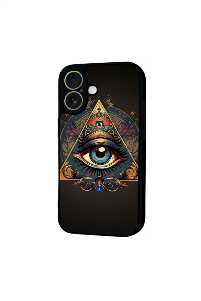 iPhone 17 Uyumlu Göz Tasarımlı Glossy Premium Kılıf