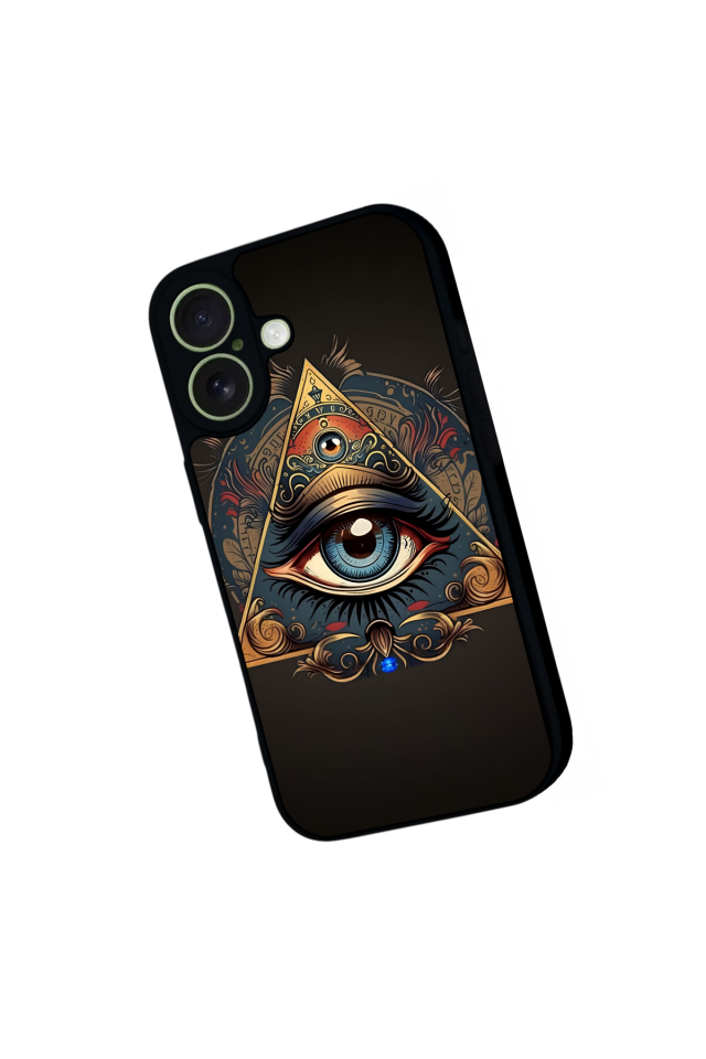 iPhone 17 Uyumlu Göz Tasarımlı Glossy Premium Kılıf