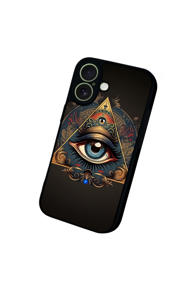 iPhone 17 Uyumlu Göz Tasarımlı Glossy Premium Kılıf