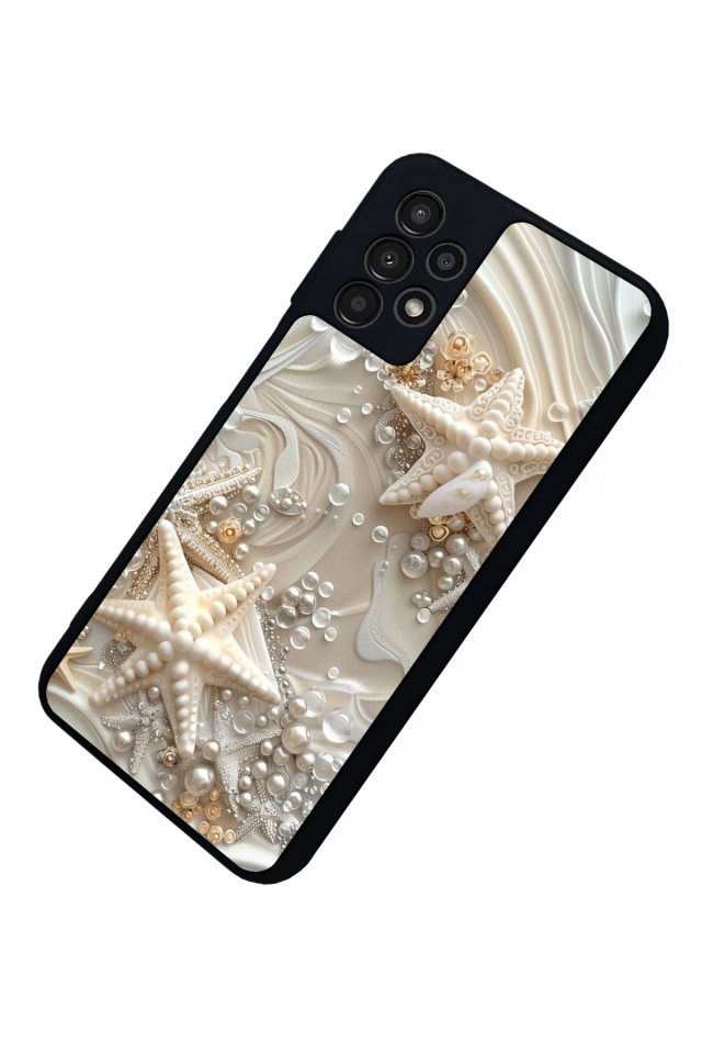Samsung Galaxy A13 Uyumlu  İnci Tasarımlı Glossy Premium Kılıf