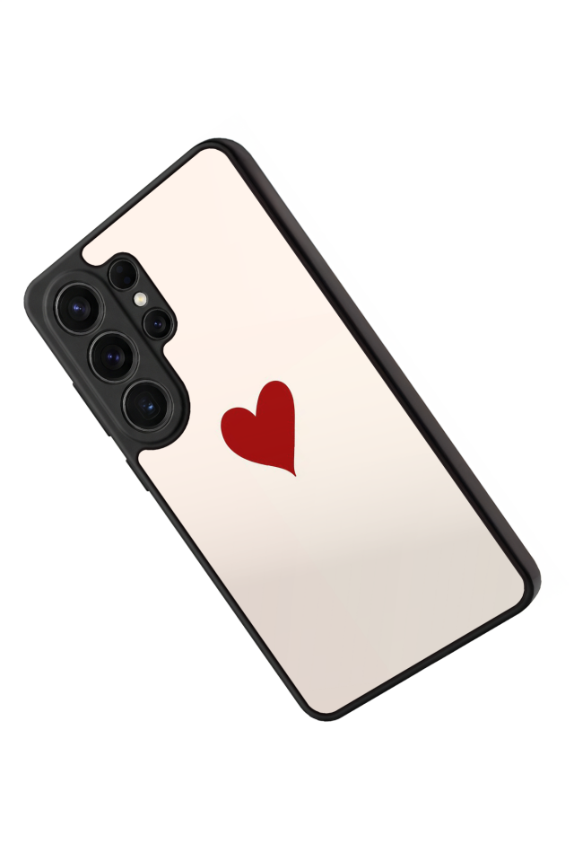 Samsung Galaxy S26 Ultra Uyumlu Kalp Love Tasarımlı Glossy Premium Kılıf
