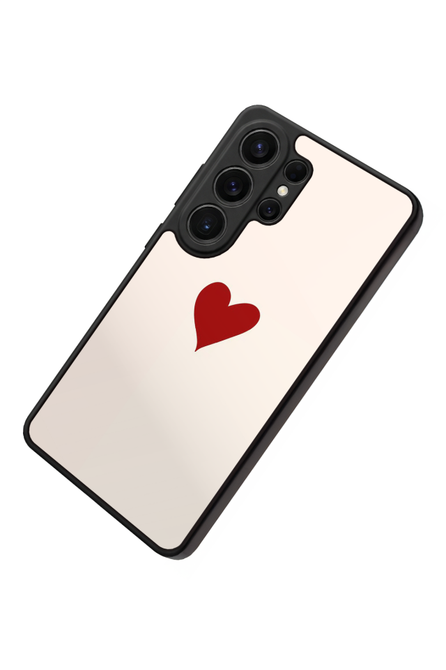 Samsung Galaxy S26 Ultra Uyumlu Kalp Love Tasarımlı Glossy Premium Kılıf