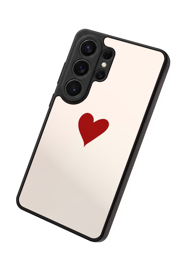 Samsung Galaxy S26 Ultra Uyumlu Kalp Love Tasarımlı Glossy Premium Kılıf