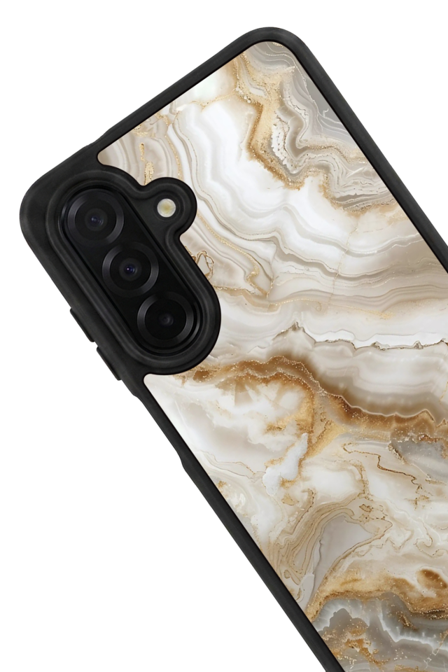 Samsung Galaxy A26 Uyumlu Mermer Marble Tasarımlı Glossy Premium Kılıf