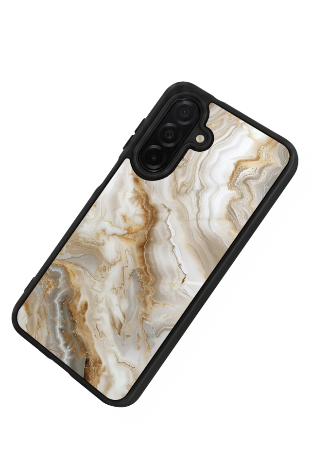 Samsung Galaxy A26 Uyumlu Mermer Marble Tasarımlı Glossy Premium Kılıf