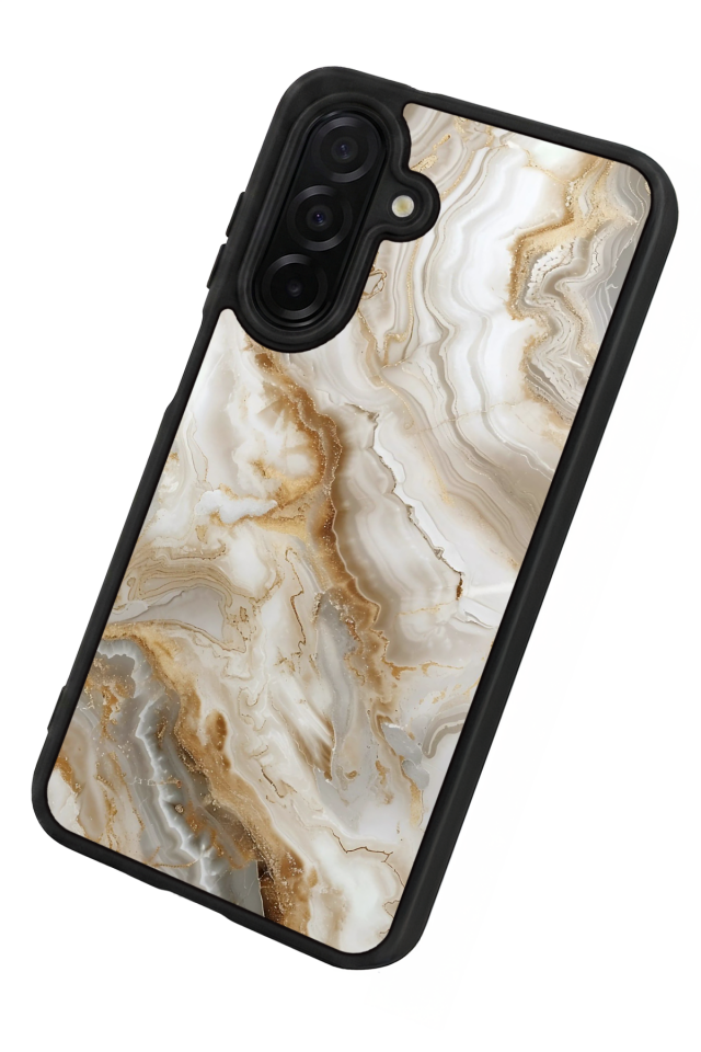 Samsung Galaxy A26 Uyumlu Mermer Marble Tasarımlı Glossy Premium Kılıf