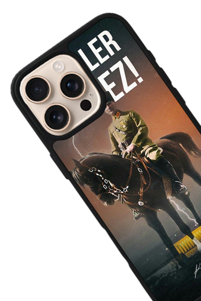 iPhone 16 Pro Max Uyumlu Mustafa Kemal Ataturk Tasarımlı Glossy Premium Kılıf
