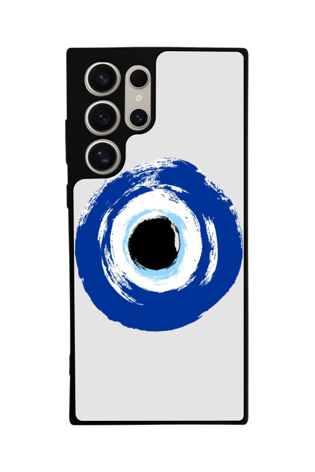 Samsung Galaxy S23 Ultra Uyumlu Nazar Tasarımlı Glossy Premium Kılıf