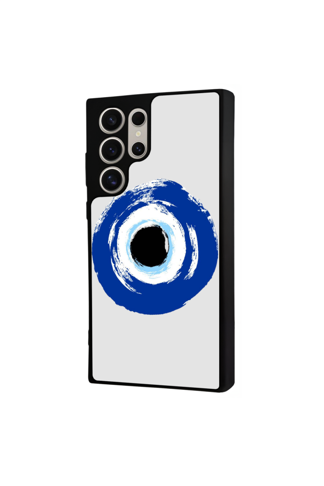 Samsung Galaxy S23 Ultra Uyumlu Nazar Tasarımlı Glossy Premium Kılıf