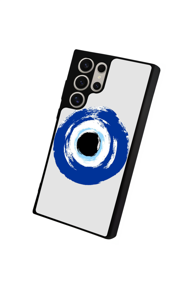 Samsung Galaxy S23 Ultra Uyumlu Nazar Tasarımlı Glossy Premium Kılıf