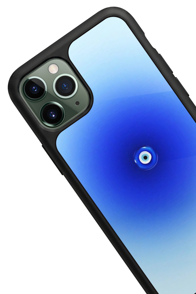 iPhone 11 Pro Uyumlu Nazar Tasarımlı Glossy Premium Kılıf