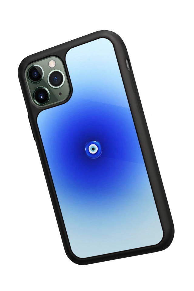 iPhone 11 Pro Uyumlu Nazar Tasarımlı Glossy Premium Kılıf