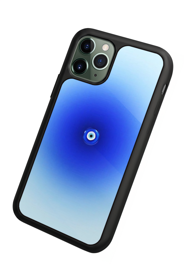 iPhone 11 Pro Uyumlu Nazar Tasarımlı Glossy Premium Kılıf