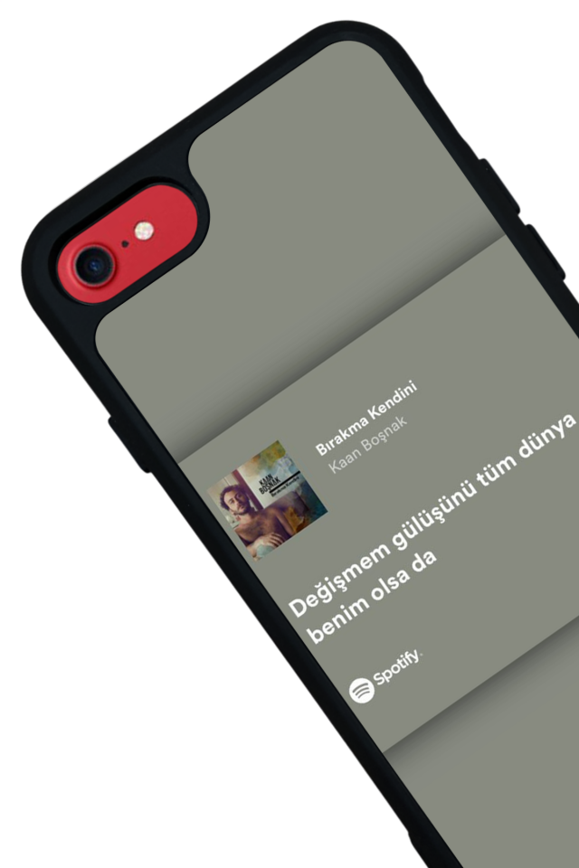 iPhone 8 Uyumlu Sarki Sozleri Tasarımlı Glossy Premium Kılıf