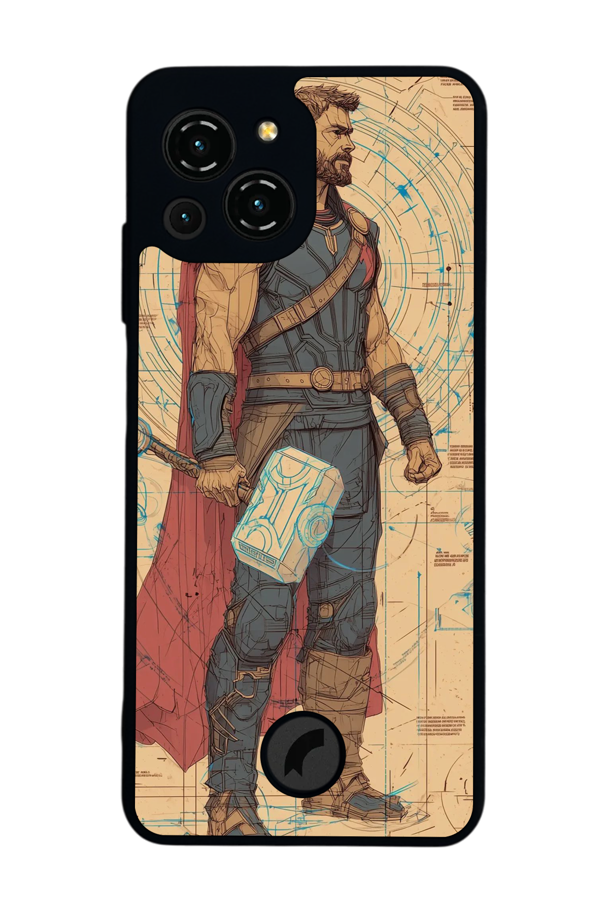 Reeder S23 Pro Max Uyumlu Thor Tasarımlı Glossy Premium Kılıf