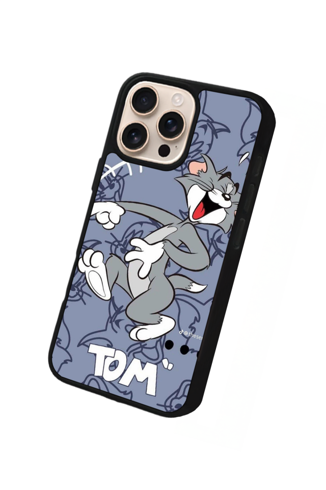 iPhone 14 Pro Uyumlu Tom And Jerry Tasarımlı Glossy Premium Kılıf