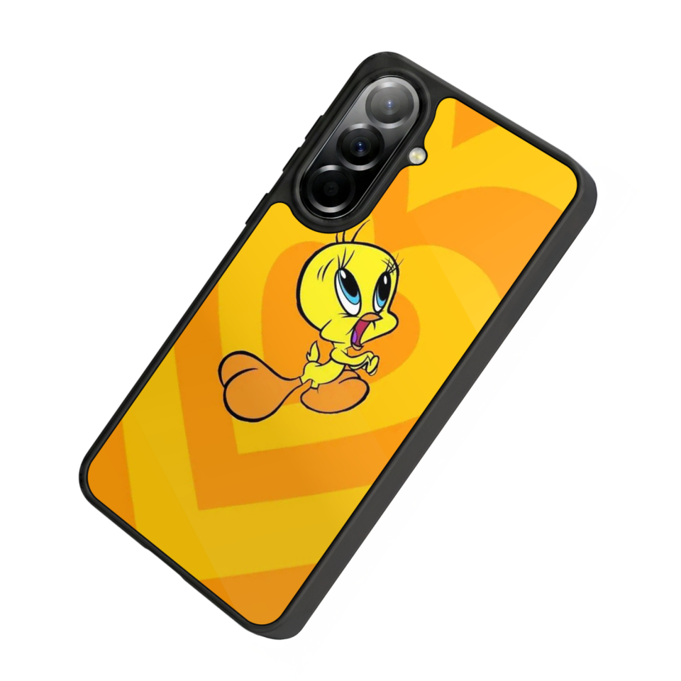 Samsung Galaxy A37 Uyumlu Tweety Tasarımlı Glossy Premium Kılıf
