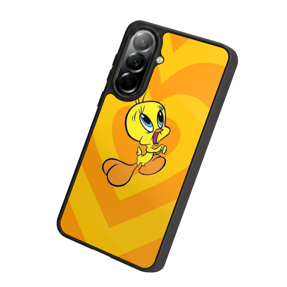 Samsung Galaxy A37 Uyumlu Tweety Tasarımlı Glossy Premium Kılıf