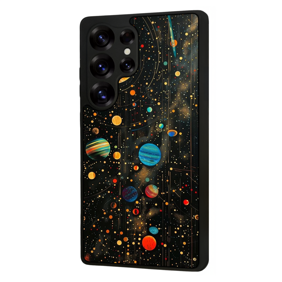Samsung Galaxy S25 Ultra Uyumlu Uzay Tasarımlı Glossy Premium Kılıf