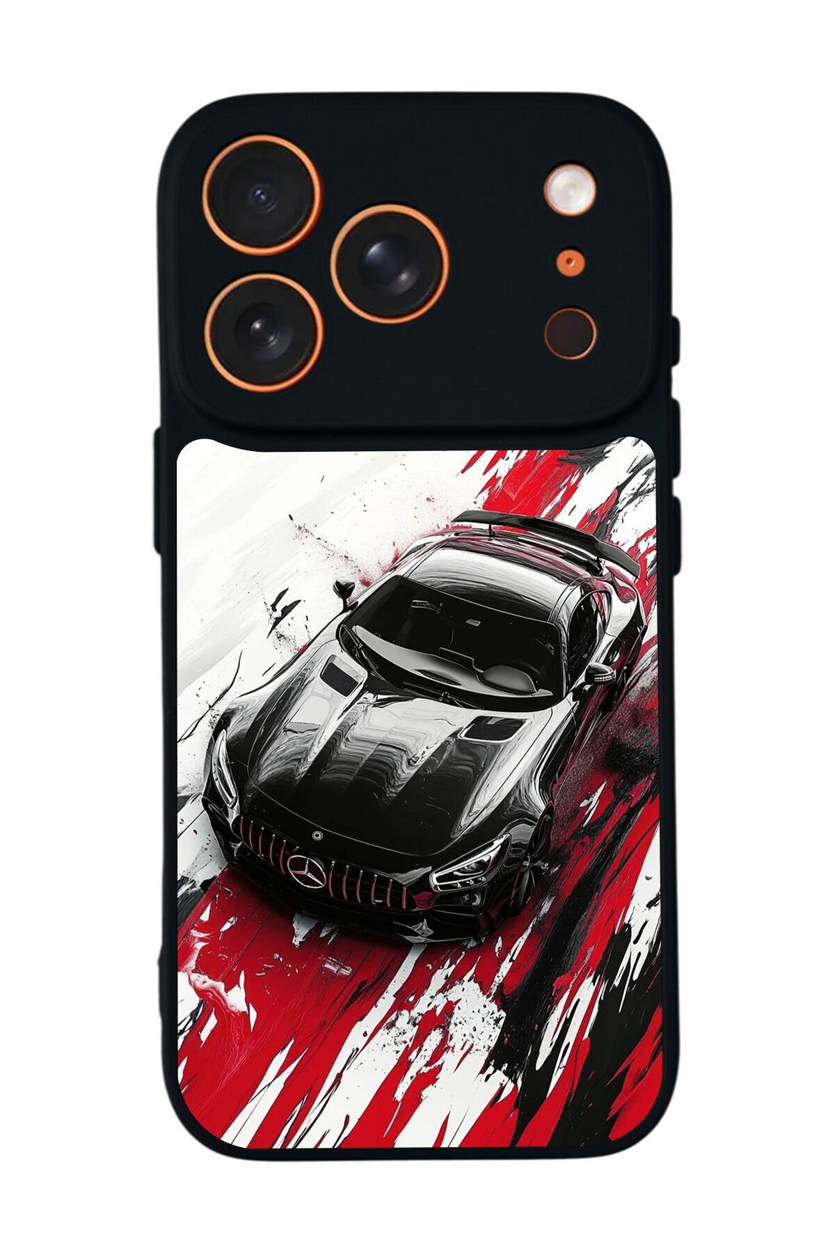 iPhone 17 Pro Uyumlu Mercedes Tasarımlı Glossy Premium Kılıf