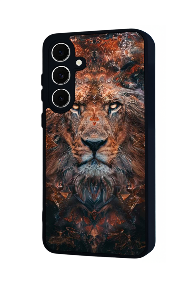 Samsung Galaxy S24 FE Uyumlu Aslan Tasarımlı Glossy Premium Kılıf