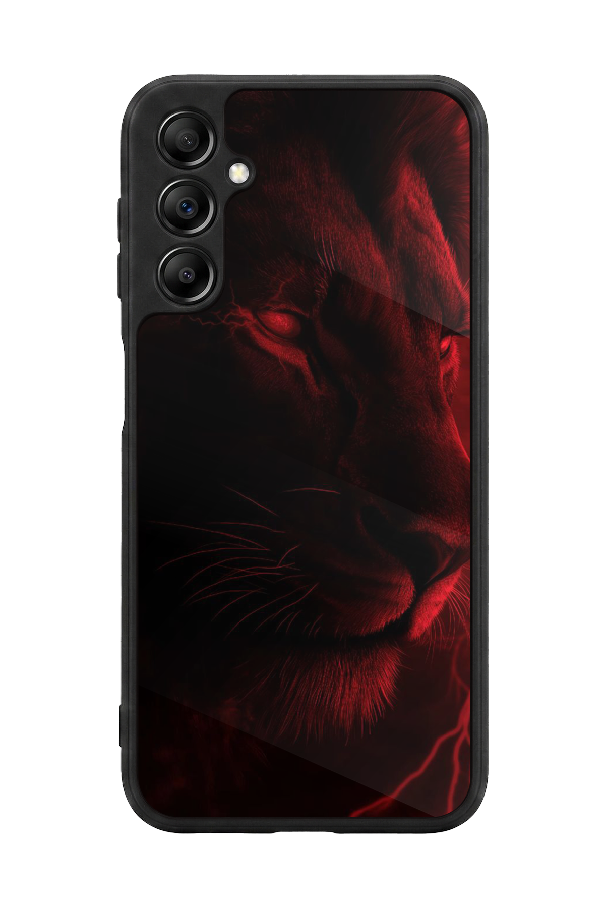 Samsung Galaxy A14 Uyumlu Aslan Tasarımlı Glossy Premium Kılıf