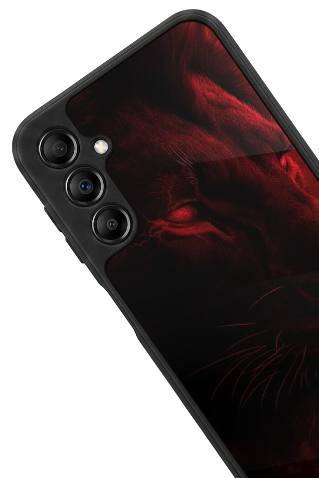 Samsung Galaxy A14 Uyumlu Aslan Tasarımlı Glossy Premium Kılıf
