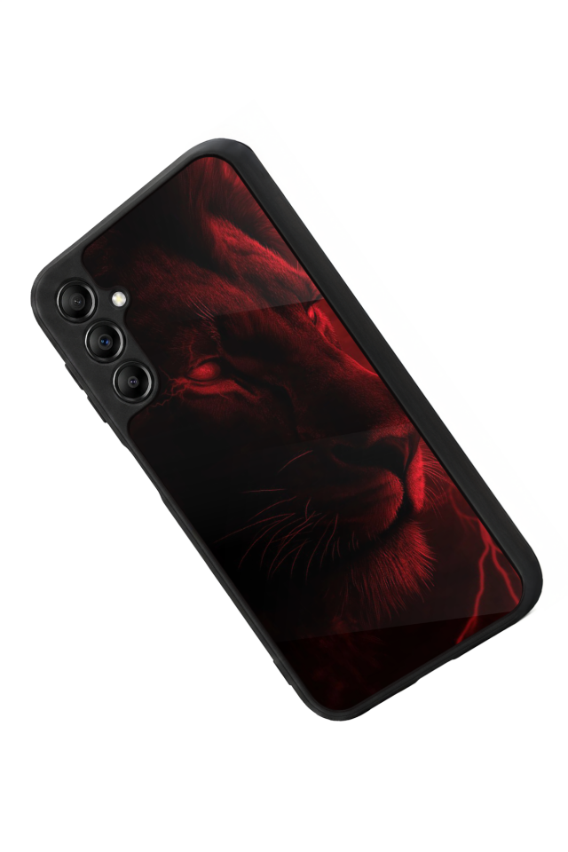 Samsung Galaxy A14 Uyumlu Aslan Tasarımlı Glossy Premium Kılıf