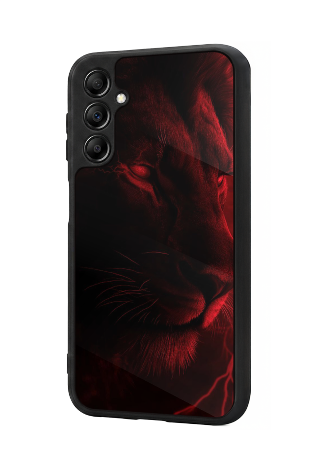 Samsung Galaxy A14 Uyumlu Aslan Tasarımlı Glossy Premium Kılıf