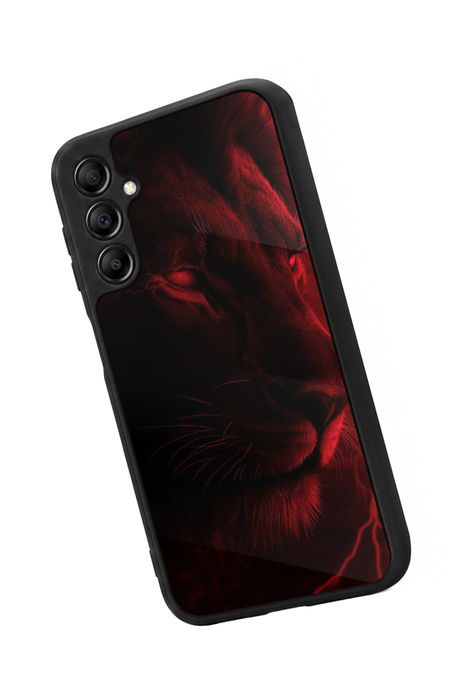 Samsung Galaxy A14 Uyumlu Aslan Tasarımlı Glossy Premium Kılıf