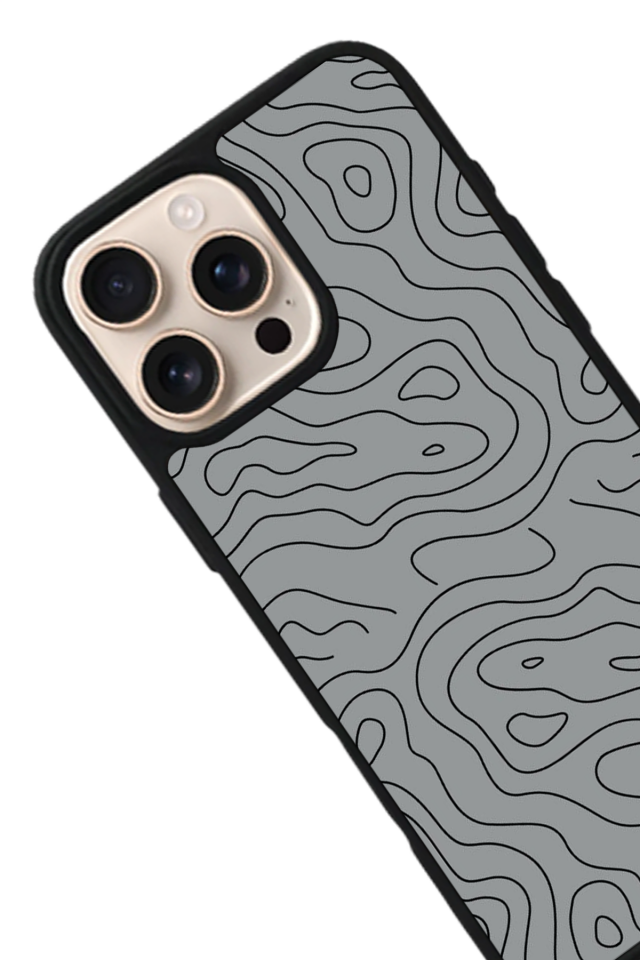 iPhone 16 Pro Uyumlu Çizgi Sanatı Tasarımlı Glossy Premium Kılıf