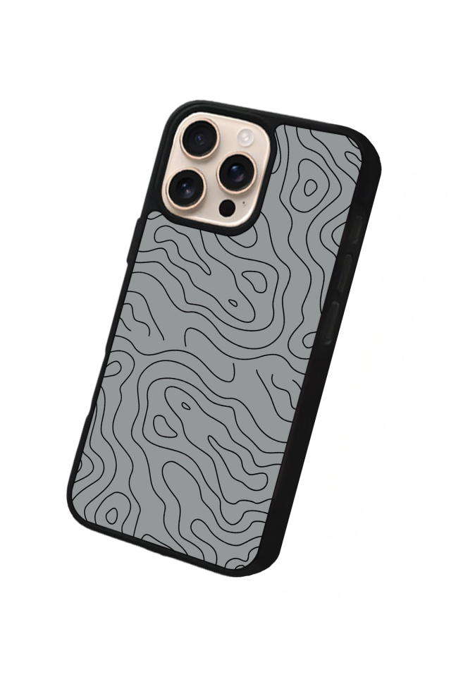iPhone 16 Pro Uyumlu Çizgi Sanatı Tasarımlı Glossy Premium Kılıf