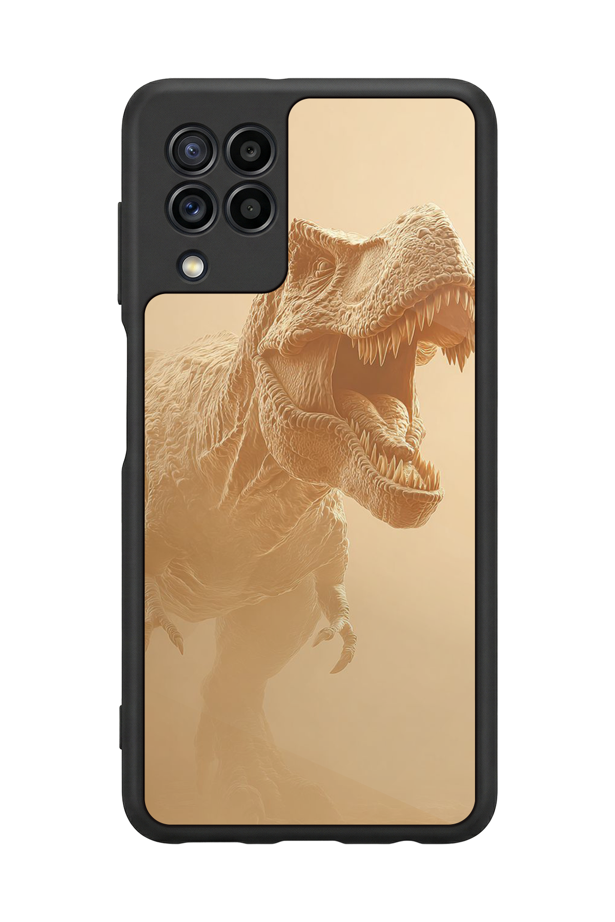 Samsung Galaxy M32 Uyumlu Dinazor Tasarımlı Glossy Premium Kılıf