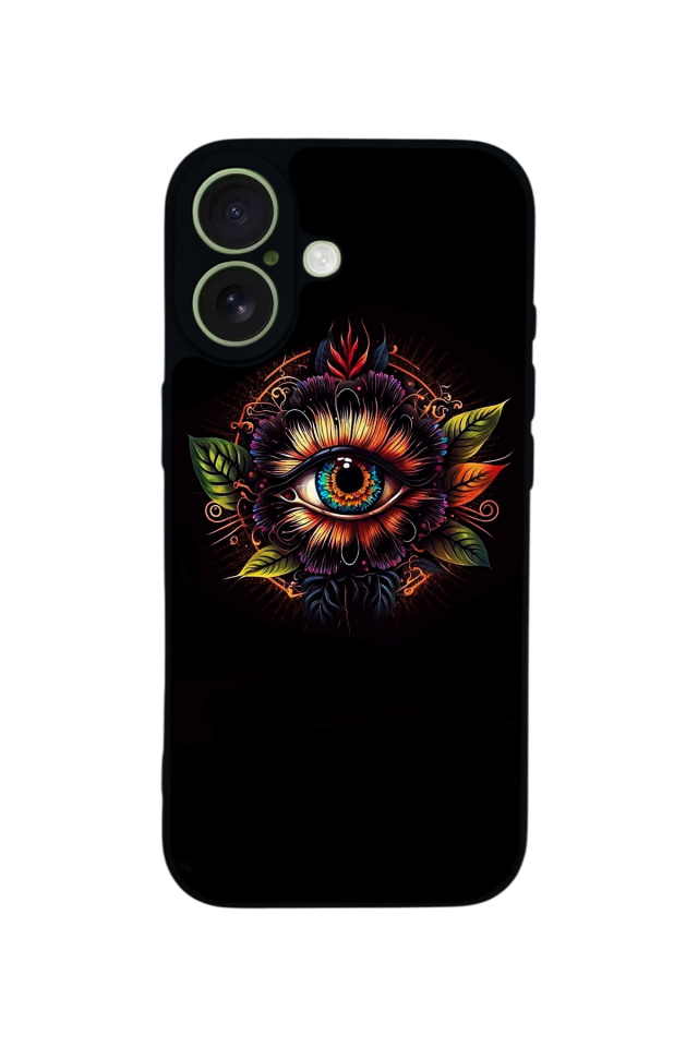 iPhone 17 Uyumlu Göz Tasarımlı Glossy Premium Kılıf