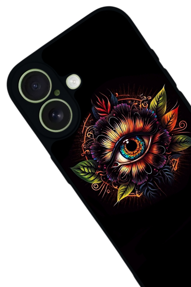 iPhone 17 Uyumlu Göz Tasarımlı Glossy Premium Kılıf