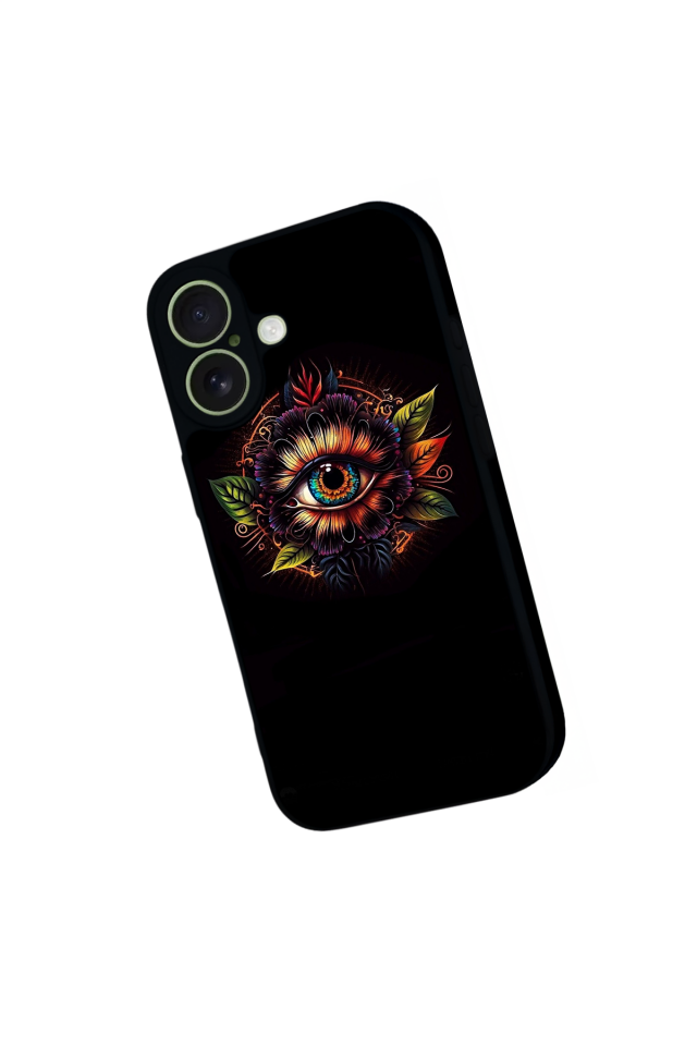 iPhone 17 Uyumlu Göz Tasarımlı Glossy Premium Kılıf