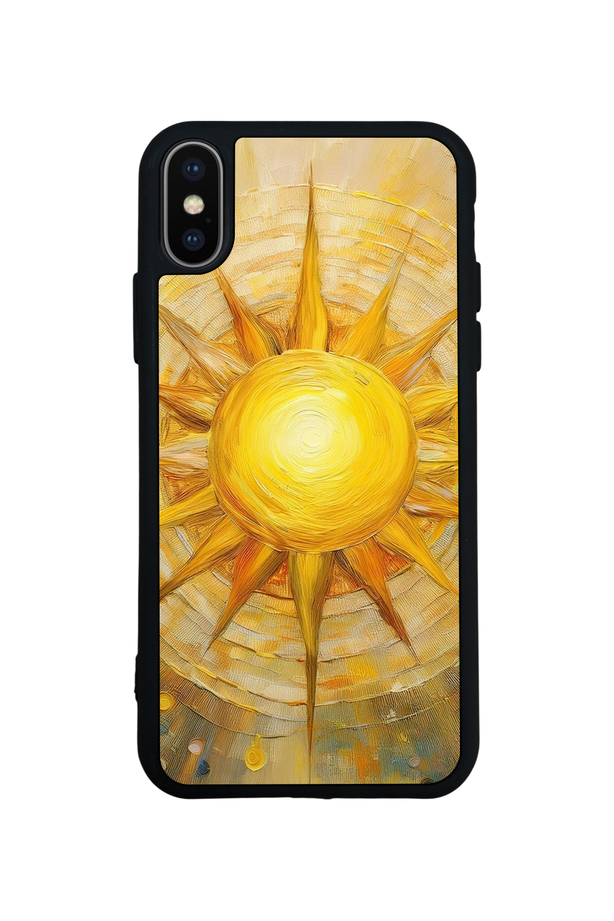 iPhone XS Max Uyumlu Güneş Tasarımlı Glossy Premium Kılıf