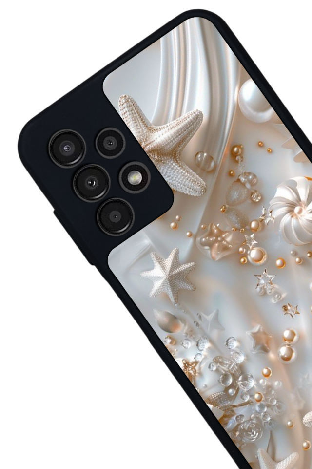 Samsung Galaxy A13 Uyumlu  İnci Tasarımlı Glossy Premium Kılıf