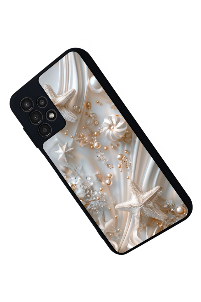 Samsung Galaxy A13 Uyumlu  İnci Tasarımlı Glossy Premium Kılıf
