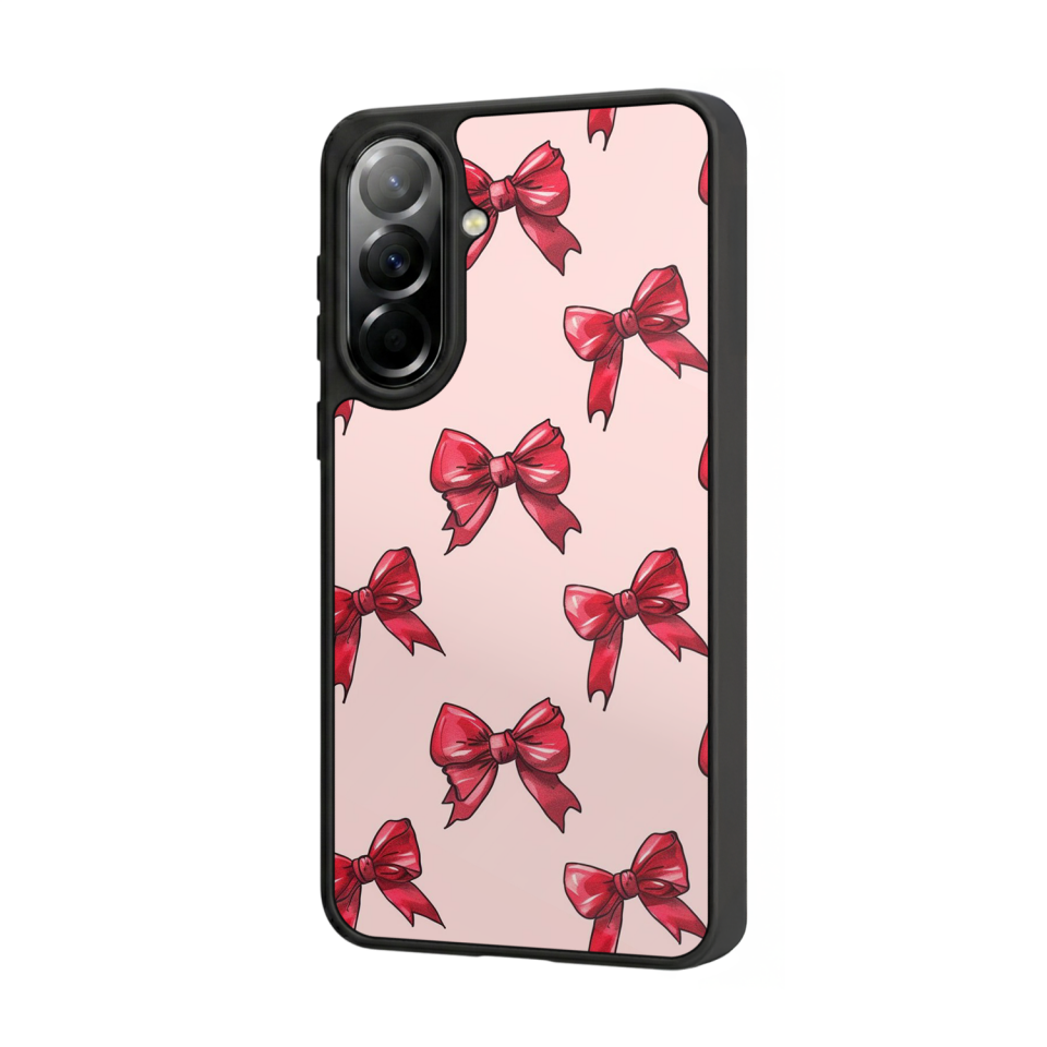 Samsung Galaxy A57 Uyumlu Kurdele Tasarımlı Glossy Premium Kılıf